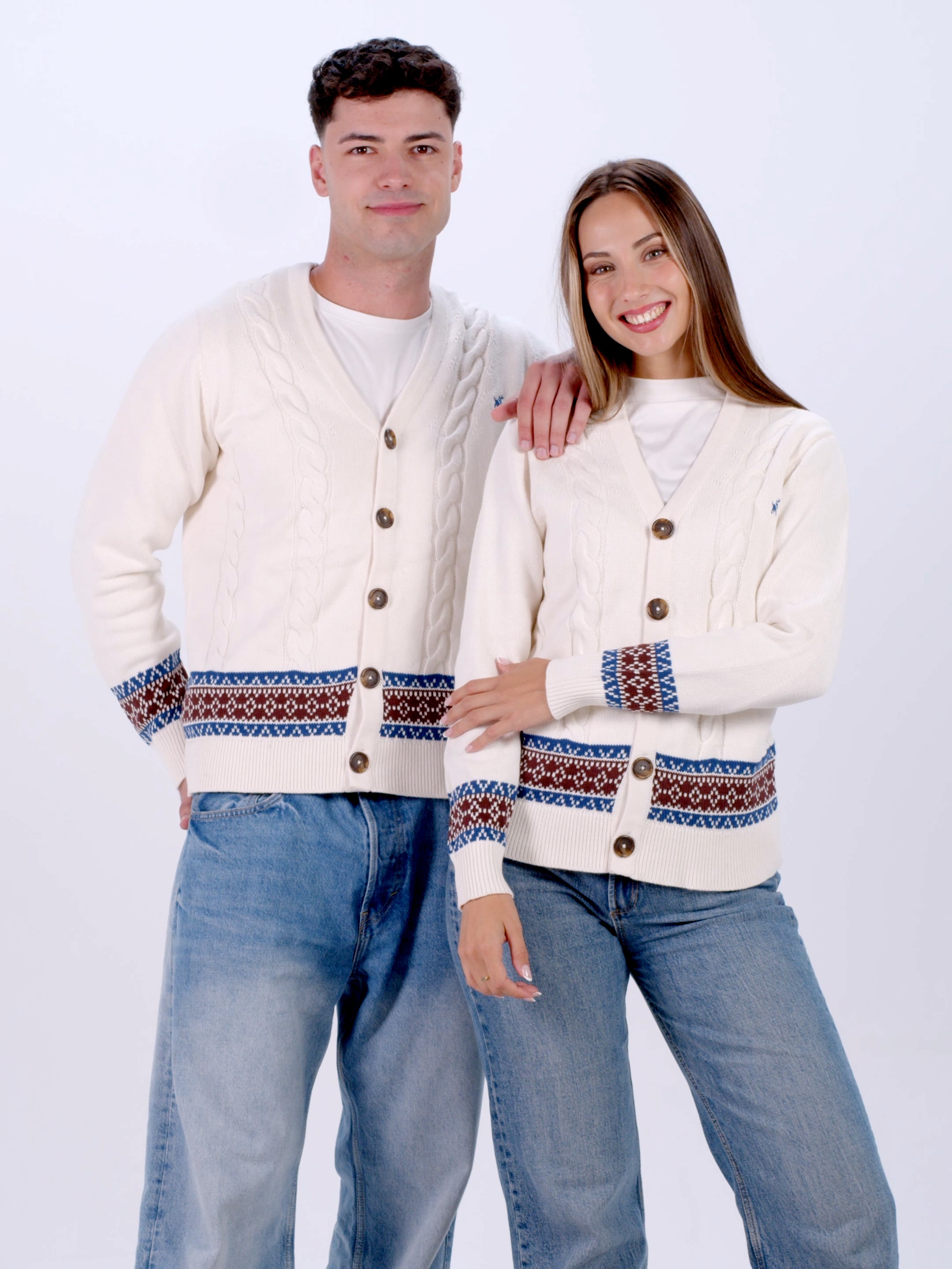 Cardigan Hombre de Pareja Renne de Algodón Orgánico 100%