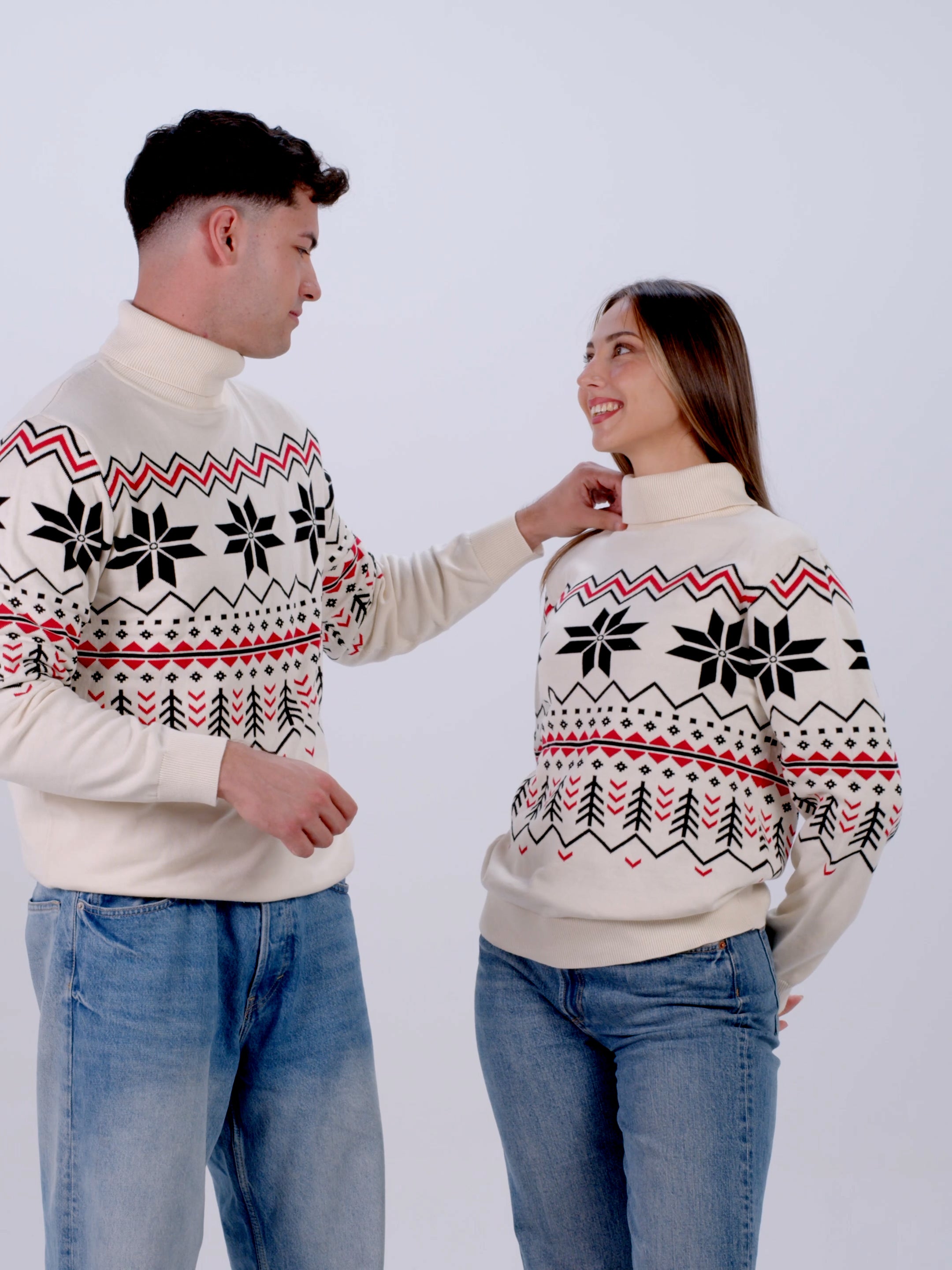 Jersey Mujer de Pareja Après-ski de Algodón Orgánico 100%